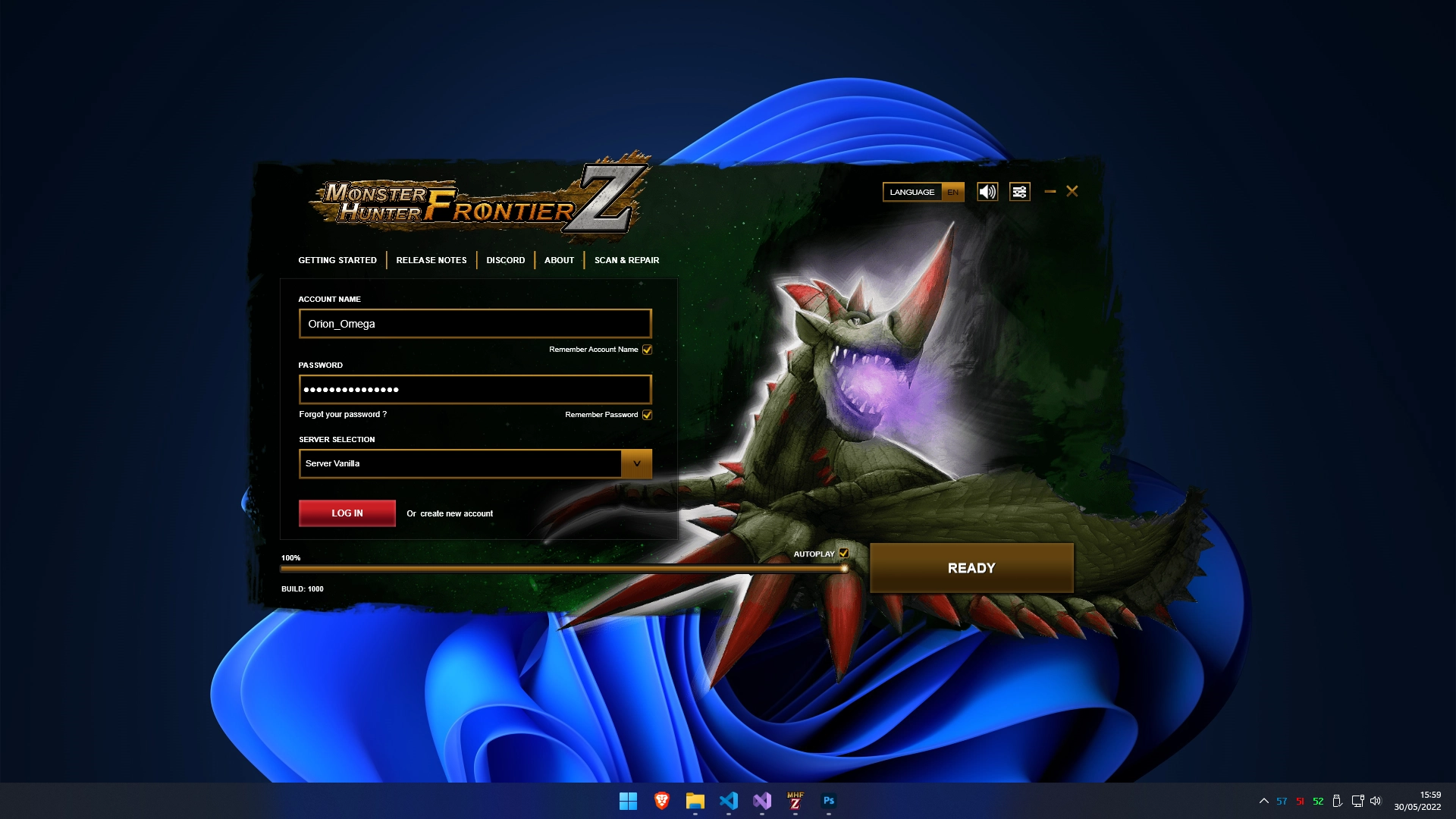MHFZ Launcher Screenshot