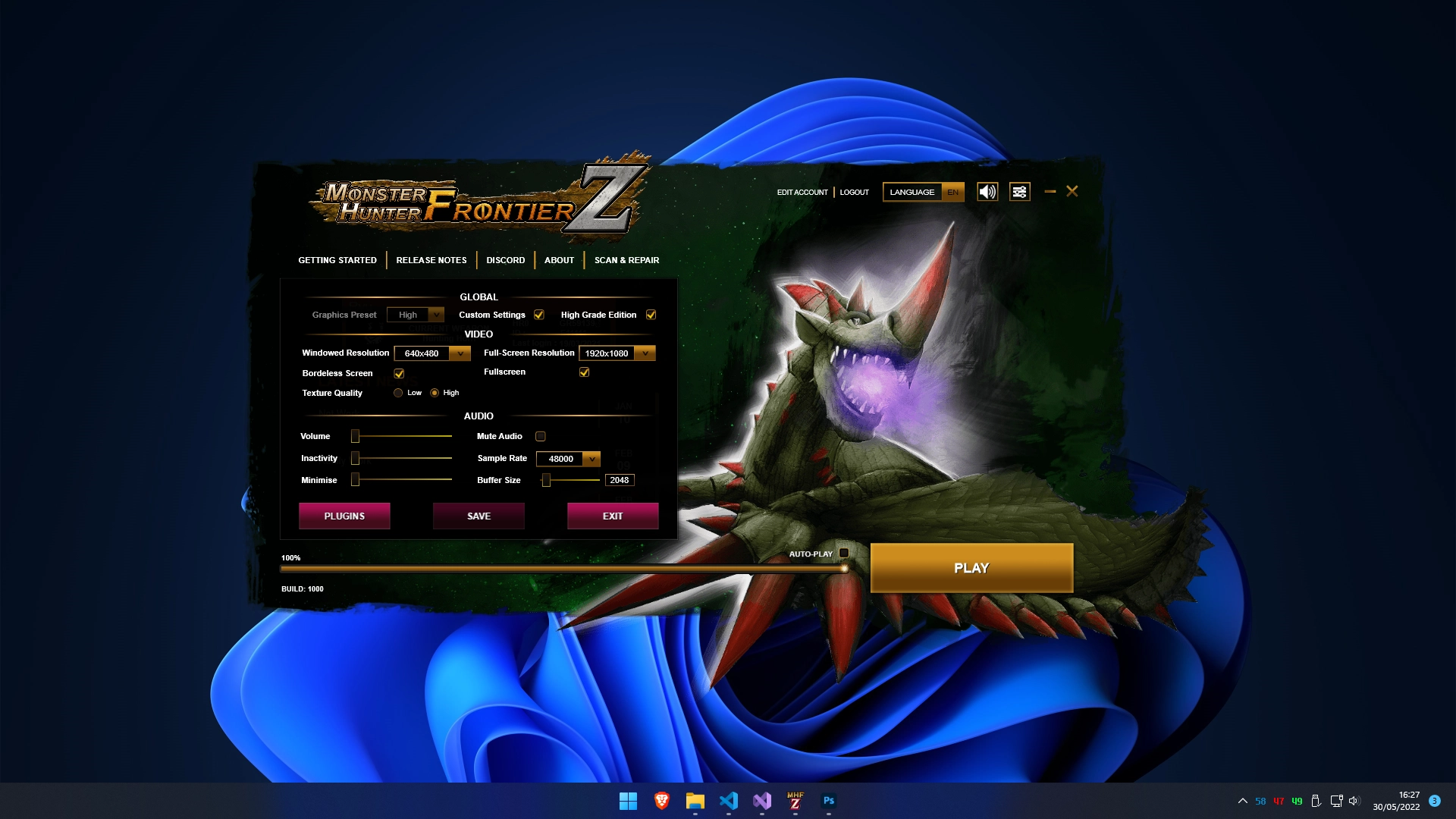 MHFZ Launcher Screenshot