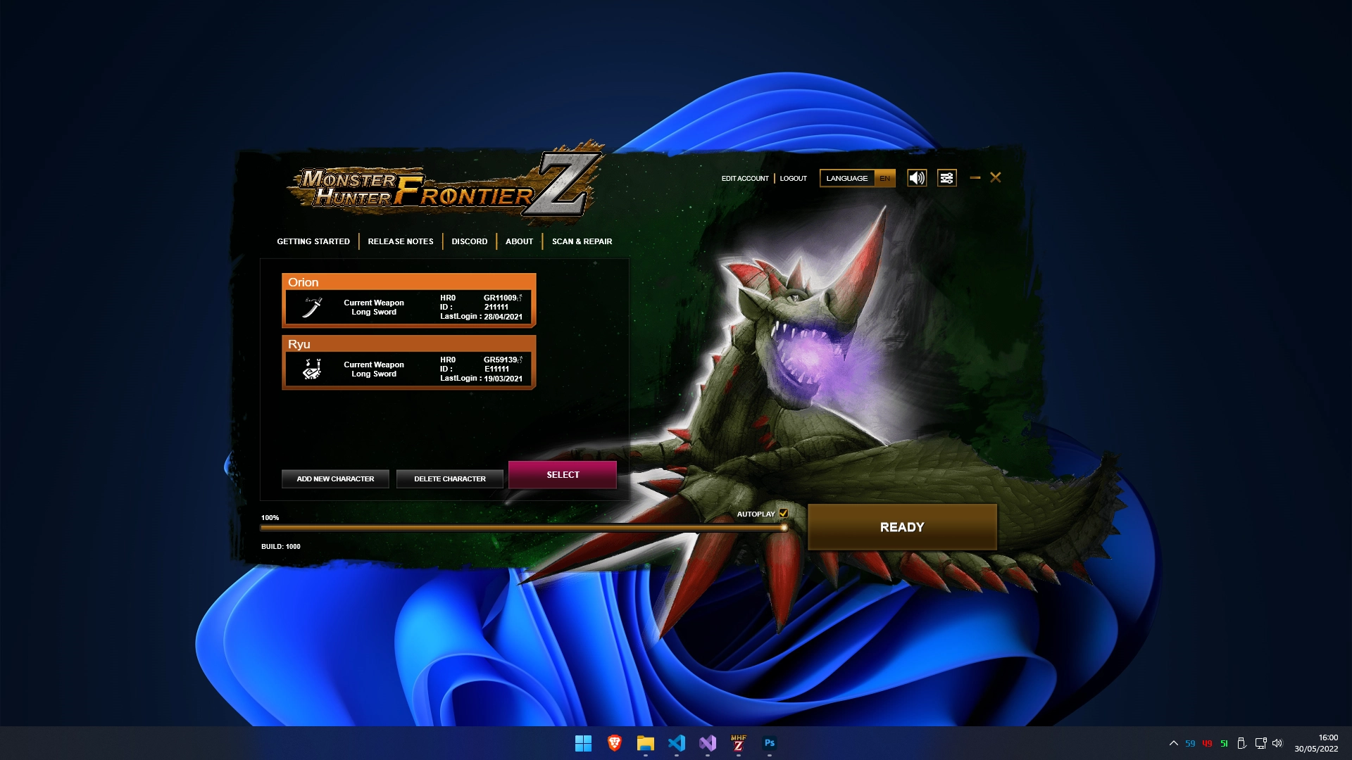 MHFZ Launcher Screenshot