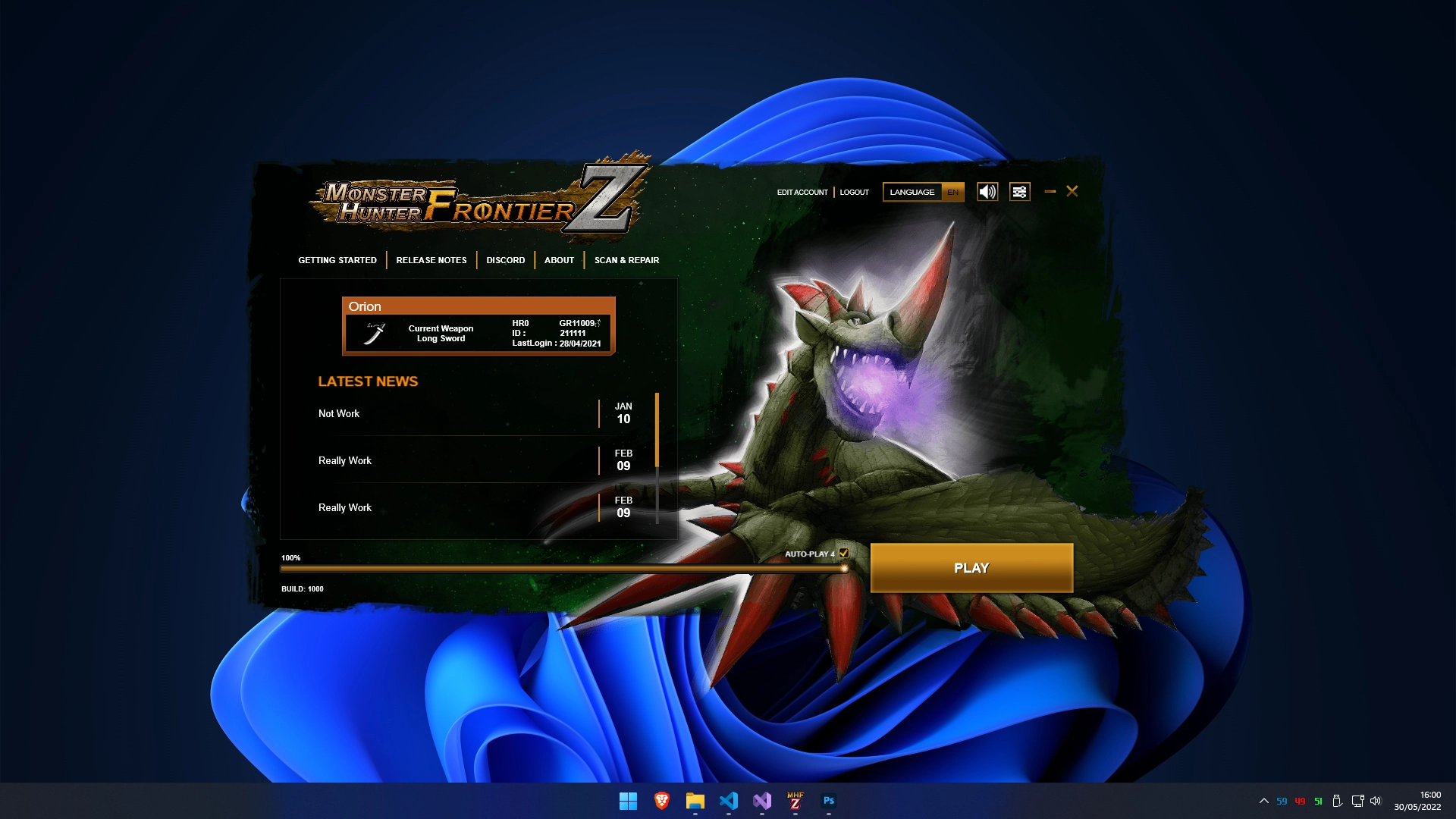 MHFZ Launcher Screenshot